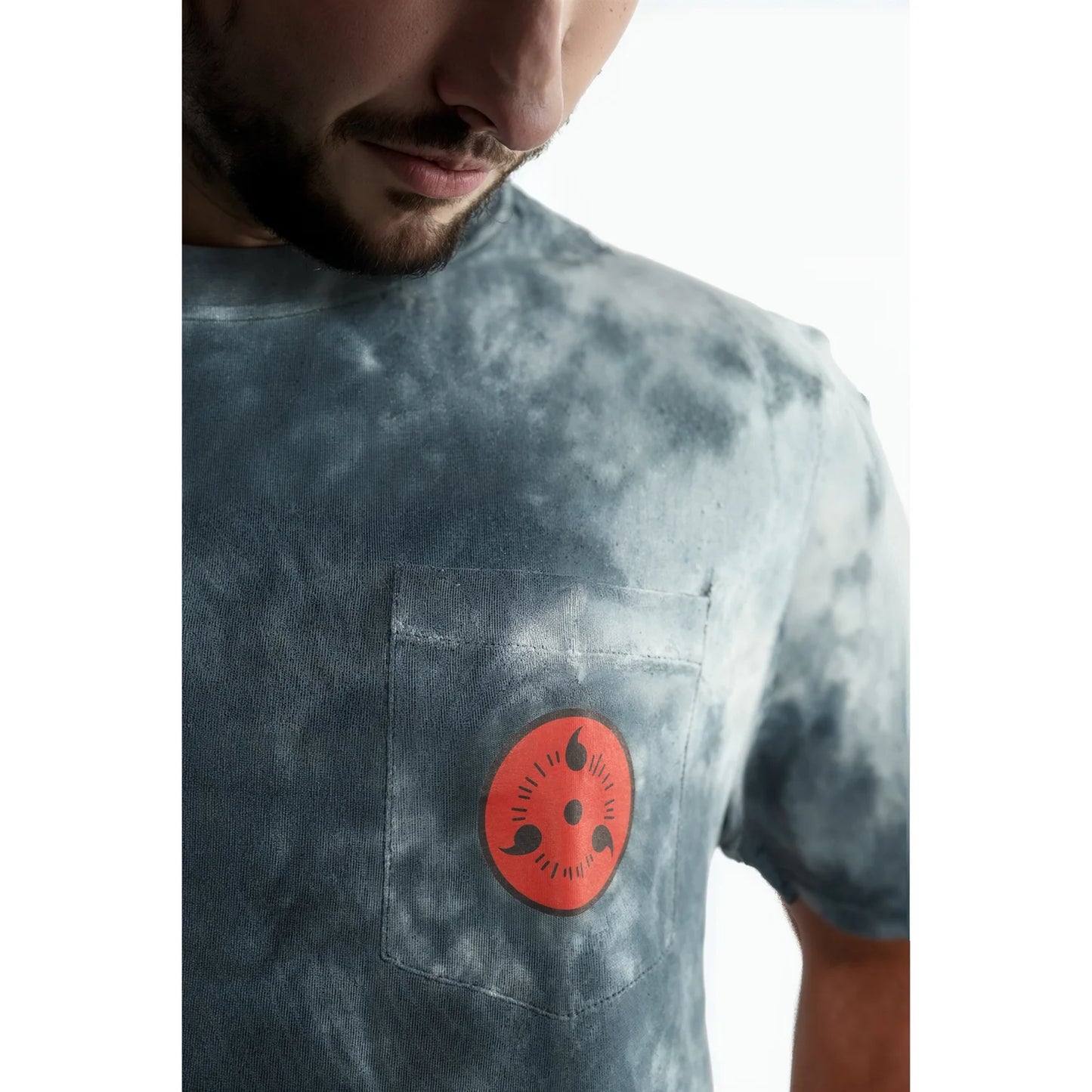 Naruto - Grey Printed Cotton T-shirt