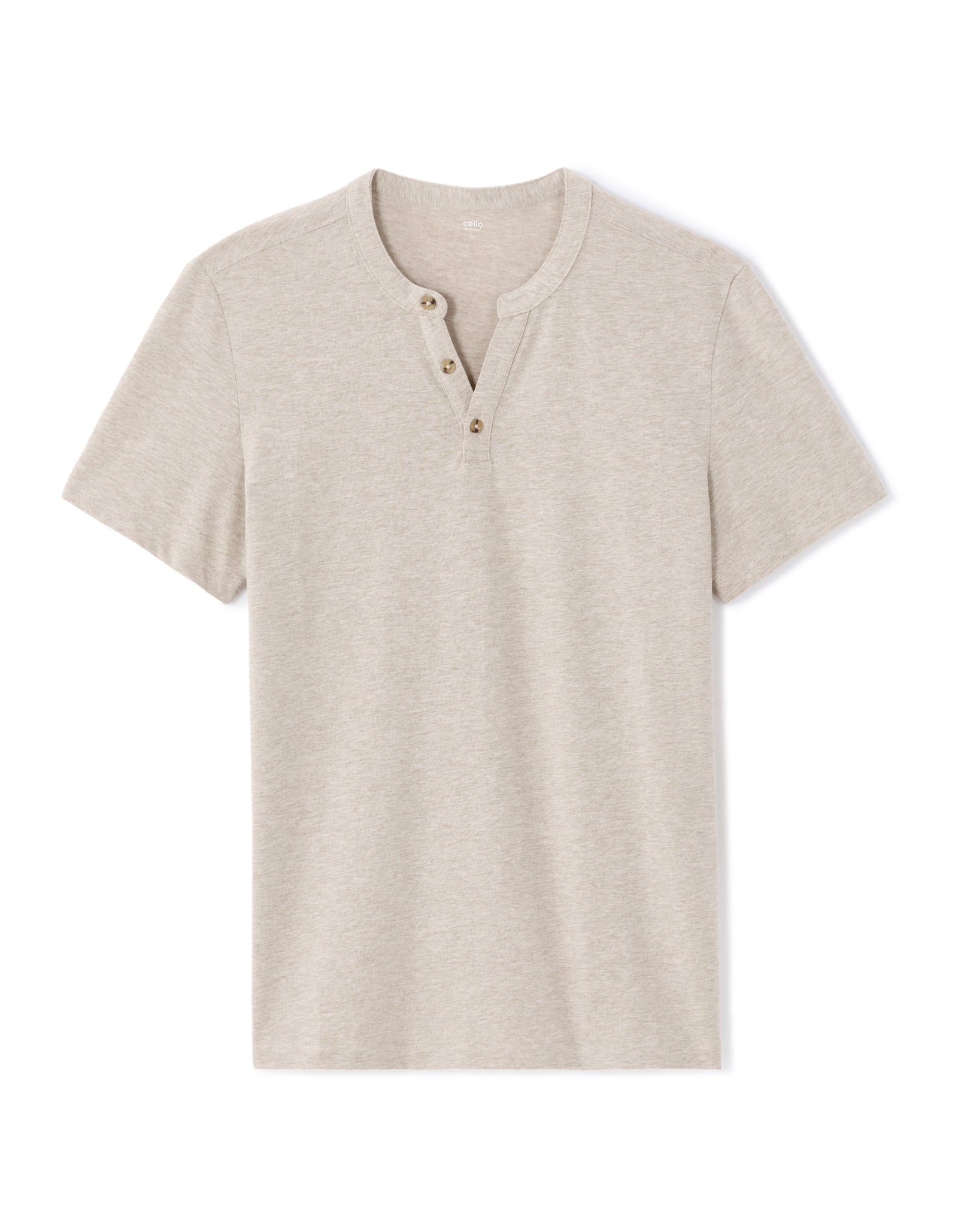 Straight Fit 100% Cotton Melange Crew Neck T-Shirts