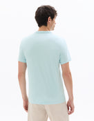 Celio Melange Regular Fit Cotton-Blend Blue T-Shirt