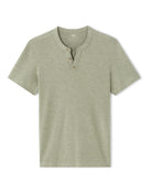 Celio Melange Straight Fit Cotton Blend Khaki Tshirts