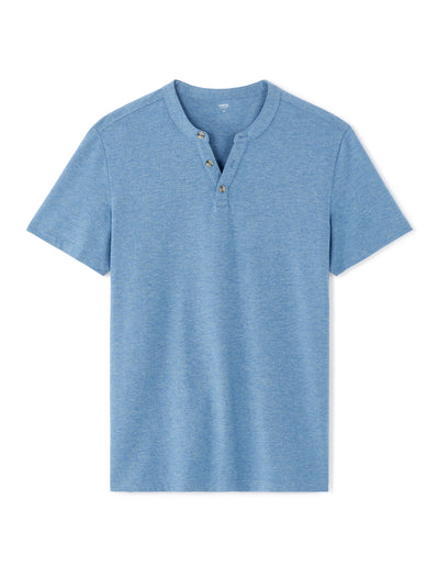 Celio Solid Slim Fit Cotton-Blend Navy Blue T-Shirt