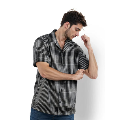 Black Checks Cotton Shirt