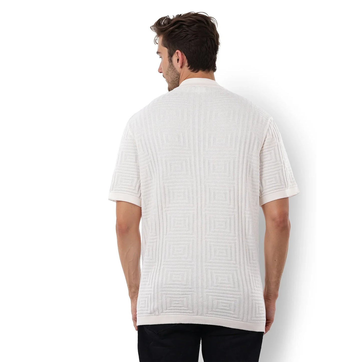 White Solid Cotton T-Shirt