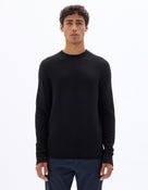 Regular Fit 100% Wool Solid Crew Neck Sweaters
