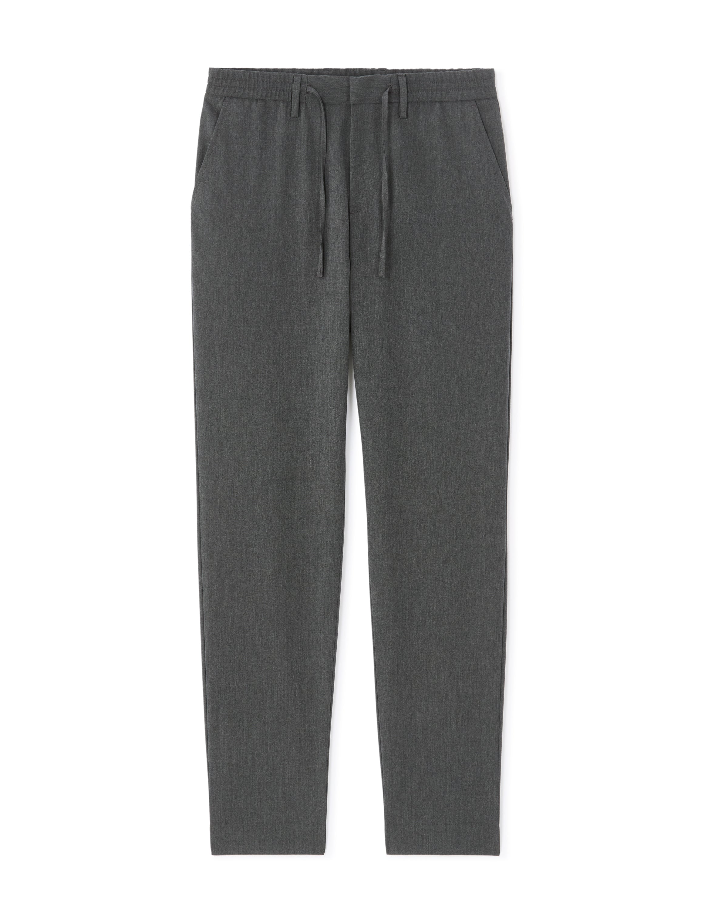 24H Poly-Viscose Solid Casual Trousers