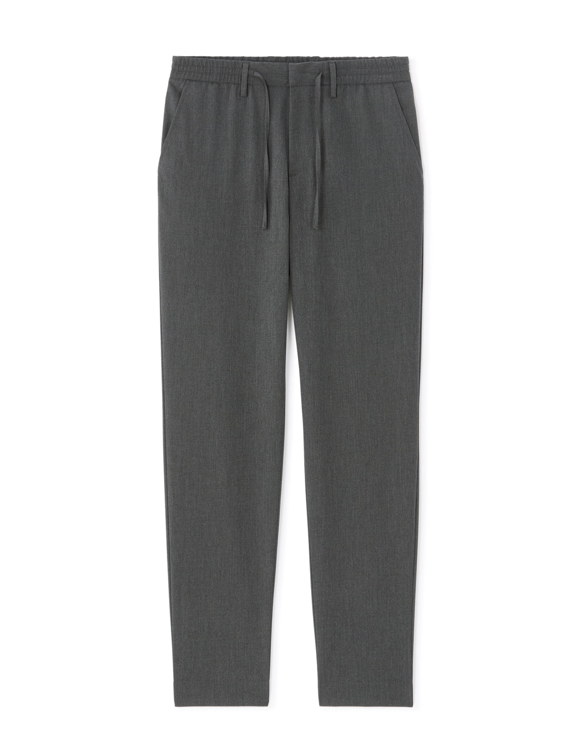 24H Poly-Viscose Solid Casual Trousers