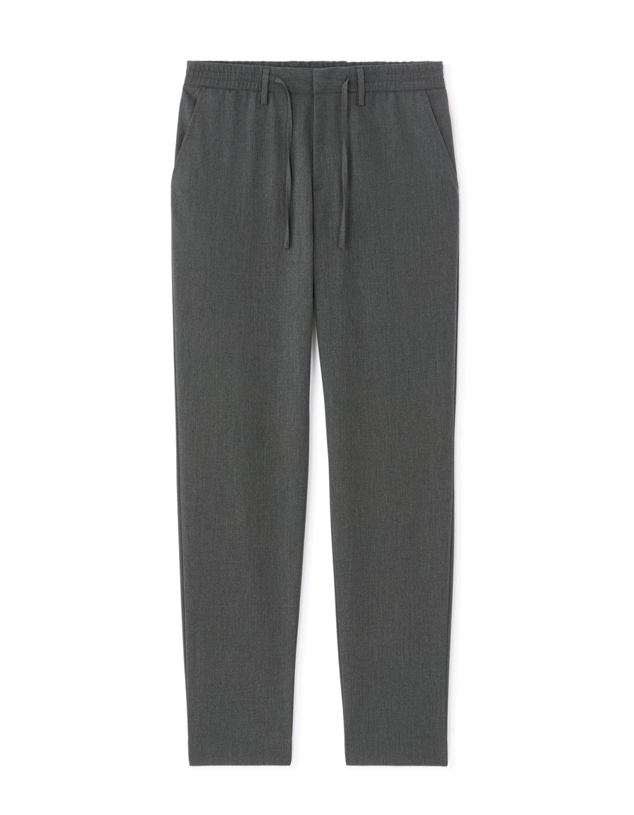 24H Poly-Viscose Solid Casual Trousers