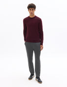 24H Poly-Viscose Solid Casual Trousers