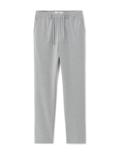 Celio Solid 24H Fit Poly-Blend Grey Trousers