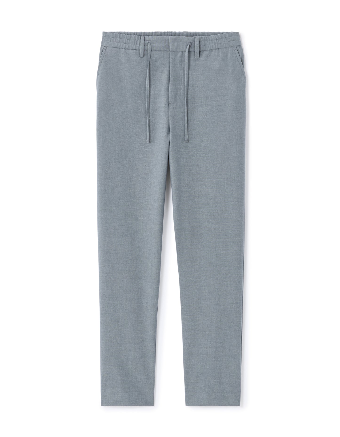 Celio Solid 24H Fit Poly-Blend Blue Trousers