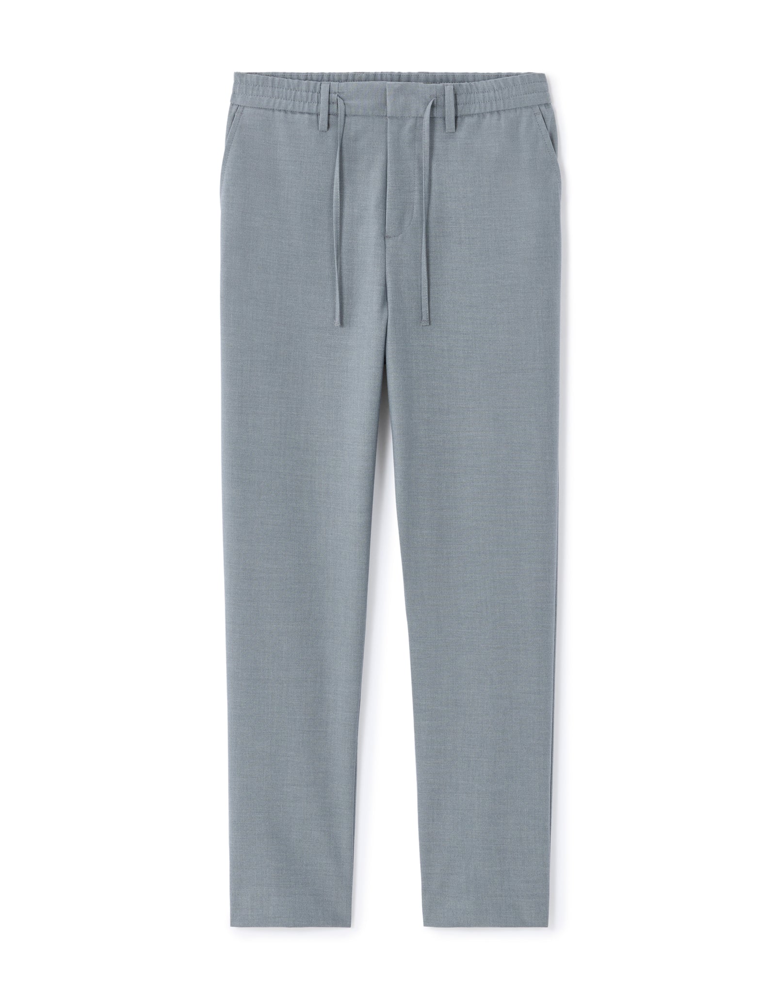 Celio Solid 24H Fit Poly-Blend Blue Trousers