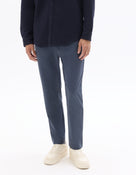 Celio Solid 24H Fit Poly-Blend Blue Trousers