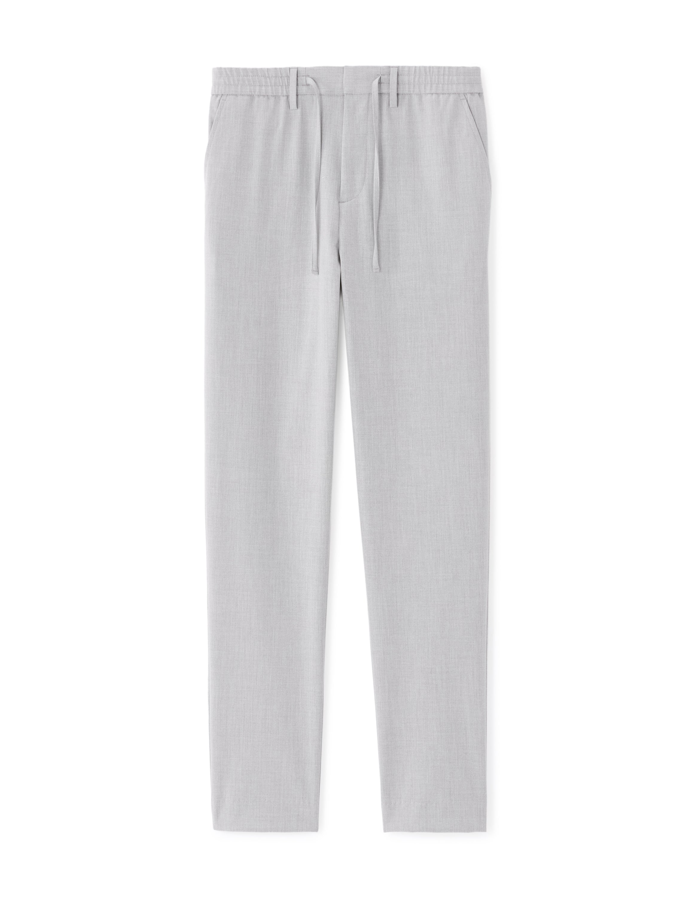 24H Poly-Viscose Solid Casual Trousers