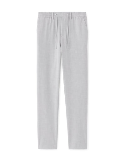 24H Poly-Viscose Solid Casual Trousers