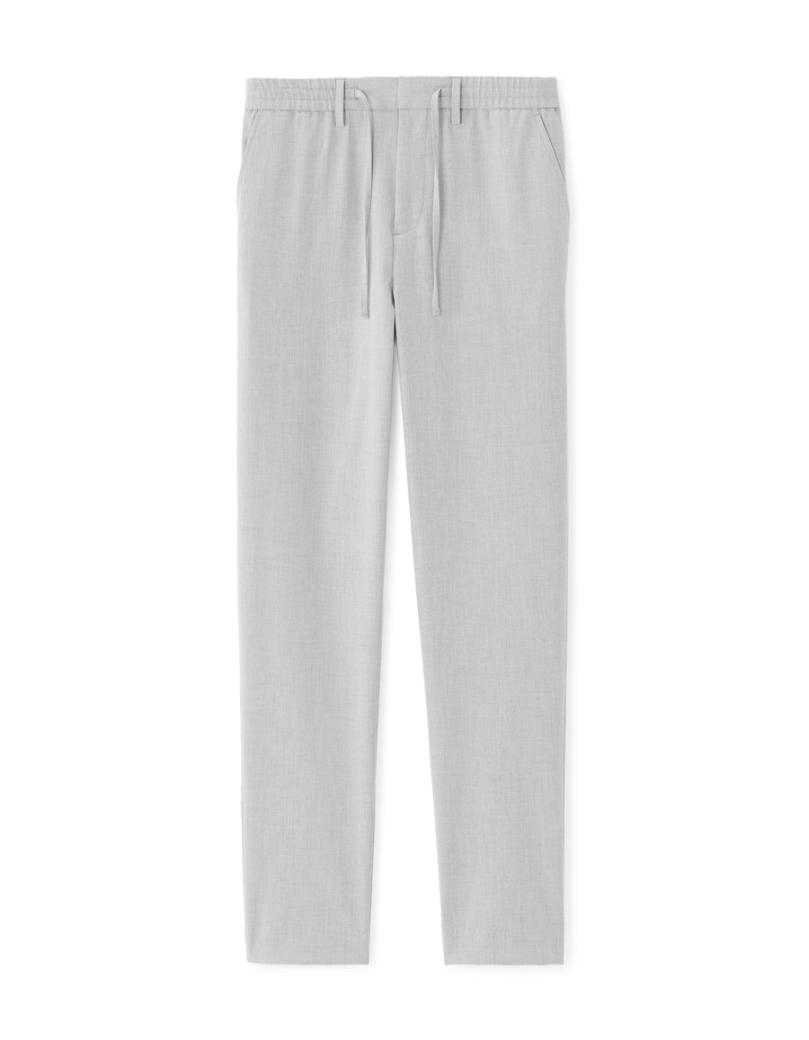 24H Poly-Viscose Solid Casual Trousers