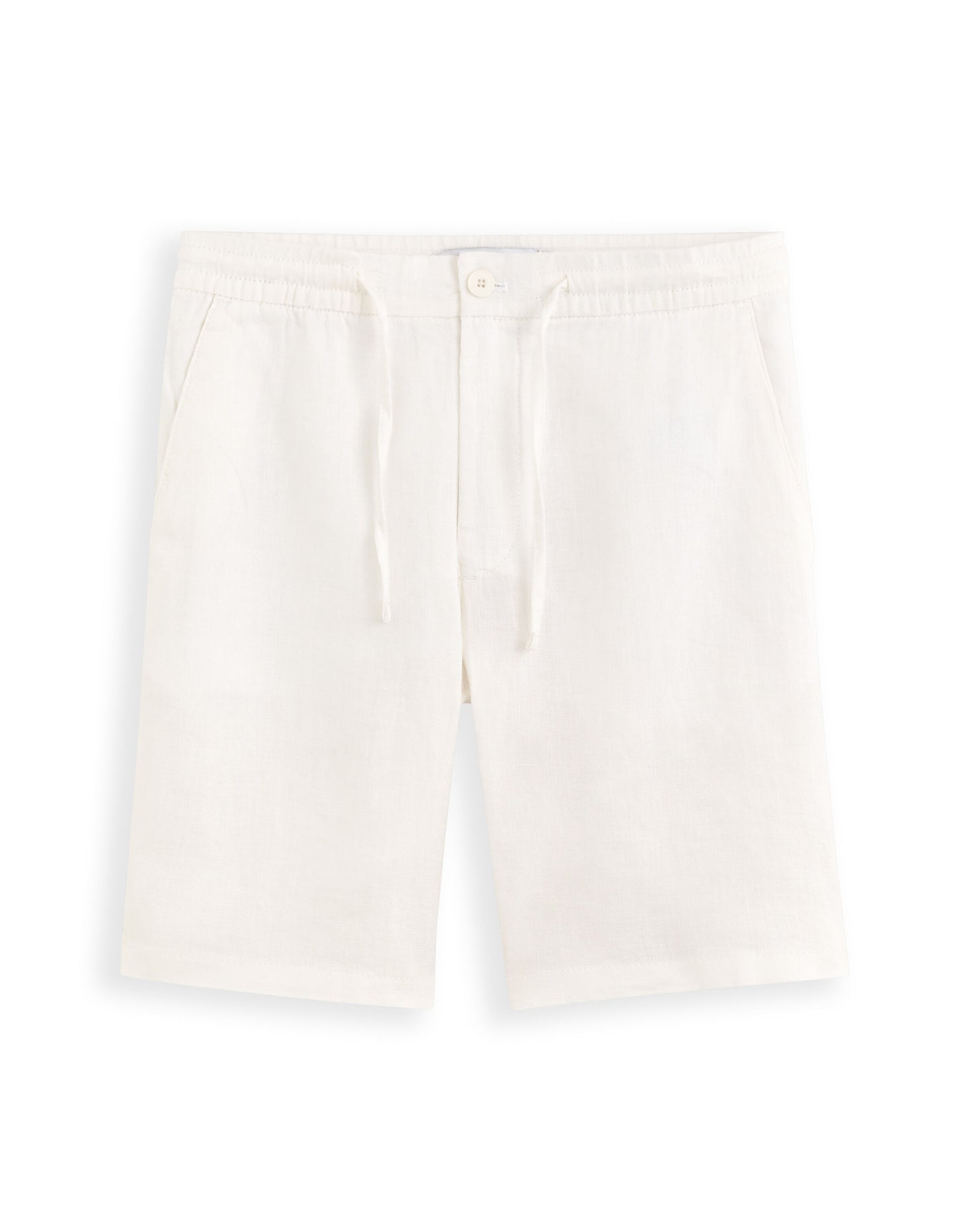 Celio* -100% Linen White Bermuda Shorts