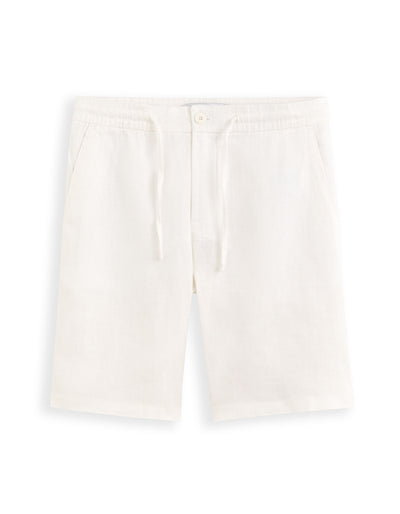 Celio* -100% Linen White Bermuda Shorts