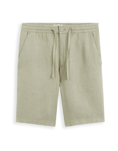 Celio*  Regular Fit-100% Linen Short-Green/Vert Sauge