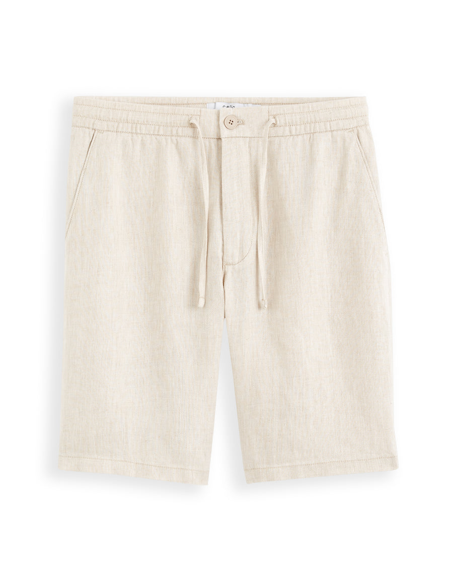 Bermuda Fit Shorts - Natural