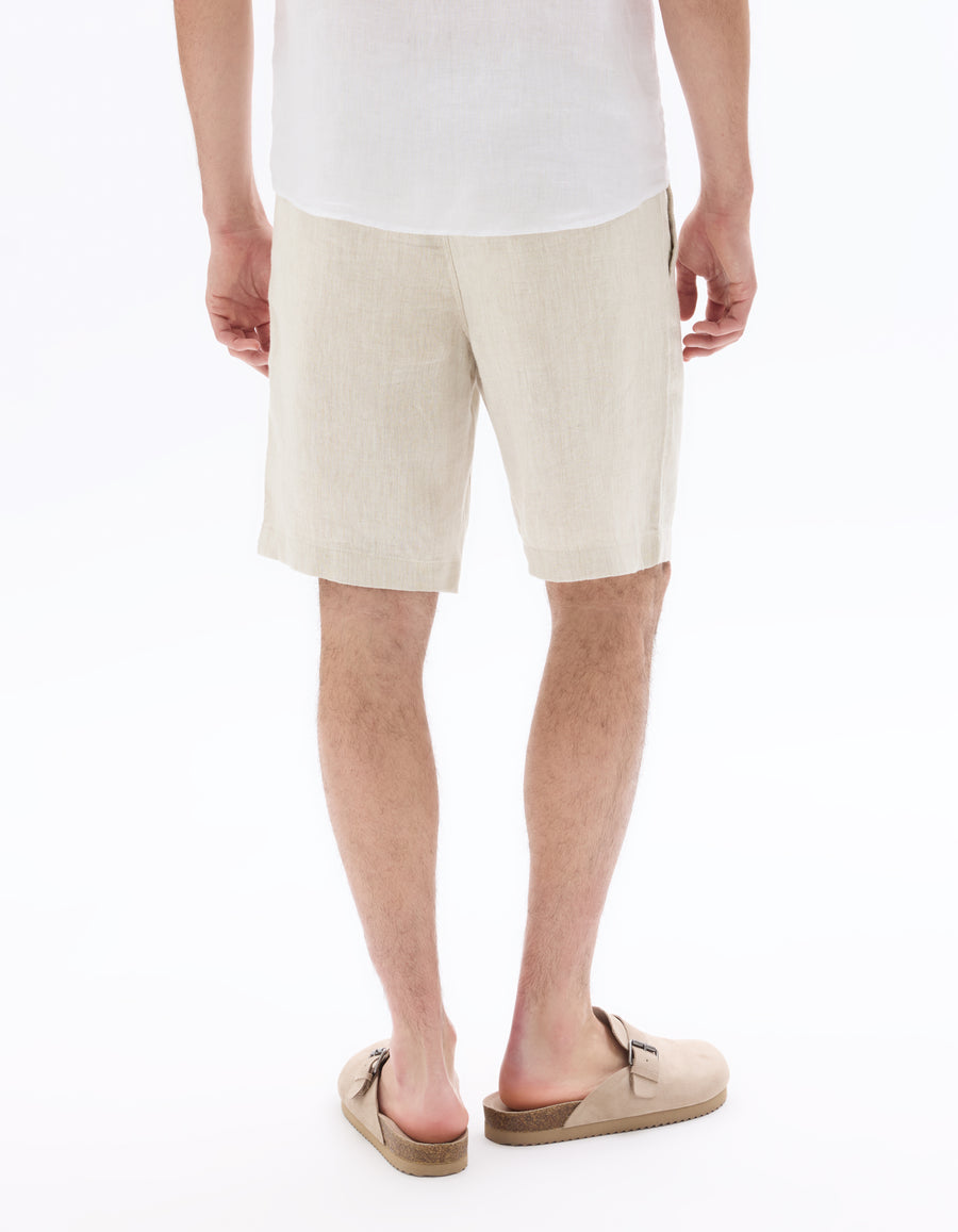 Bermuda Fit Shorts - Natural