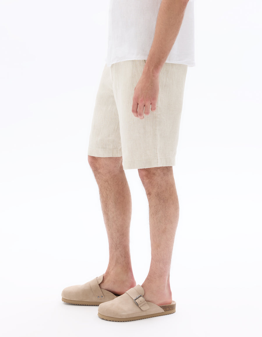 Bermuda Fit Shorts - Natural