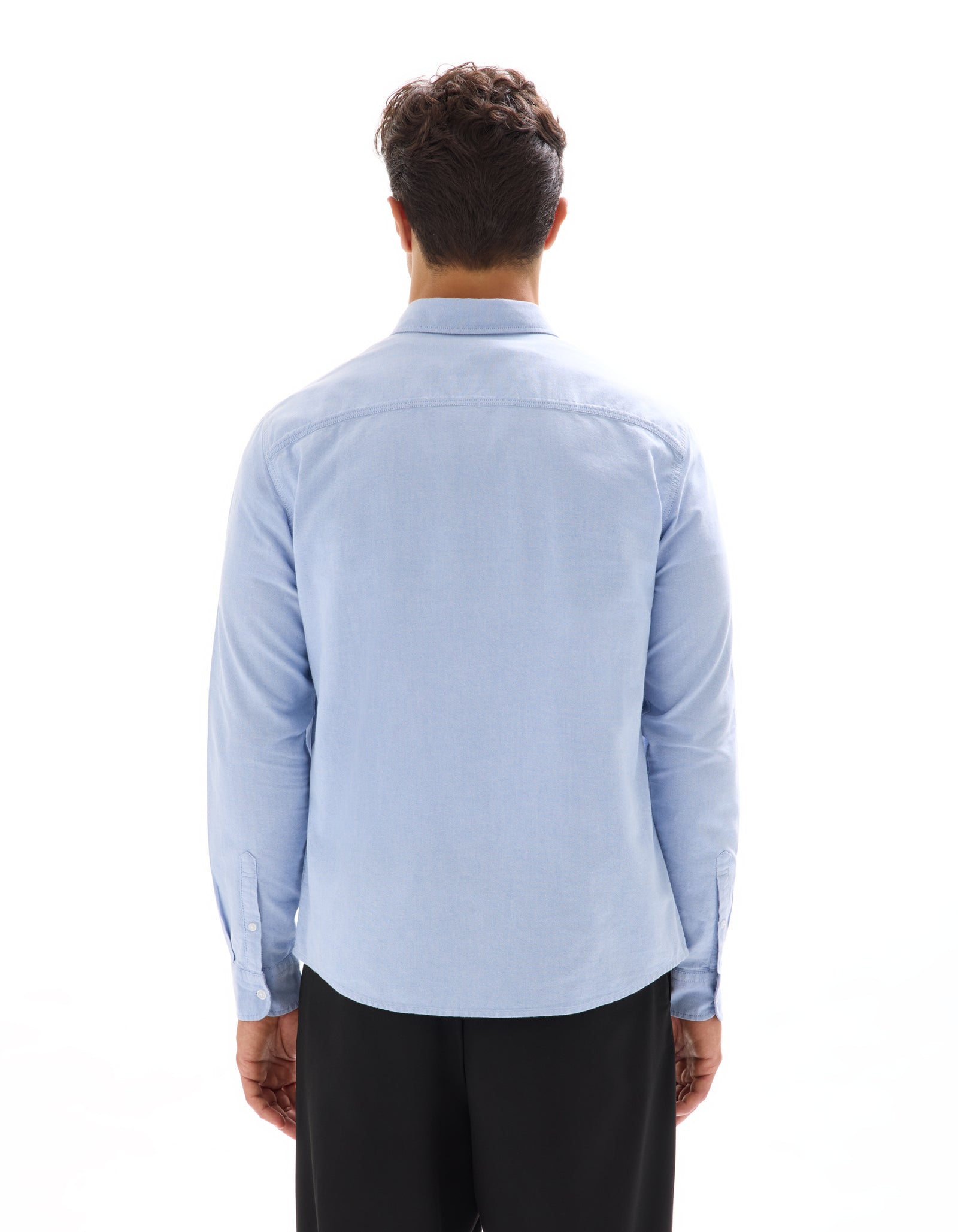Celio* Men Cotton Regular Fit Solid Blue Formal Shirt