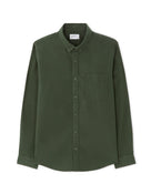 Regular Fit 100% Cotton Regular Collar Shirts - Olive