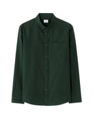 Celio* Olive Solid Regular Fit Men Cotton Shirts