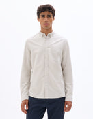 Celio* Men Cream Solid Regular Fit Cotton Shirts