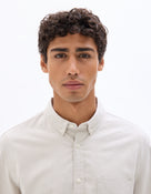 Celio* Men Cream Solid Regular Fit Cotton Shirts