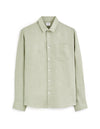 Celio Mens Khaki Solid Regular Fit Linen Shirts