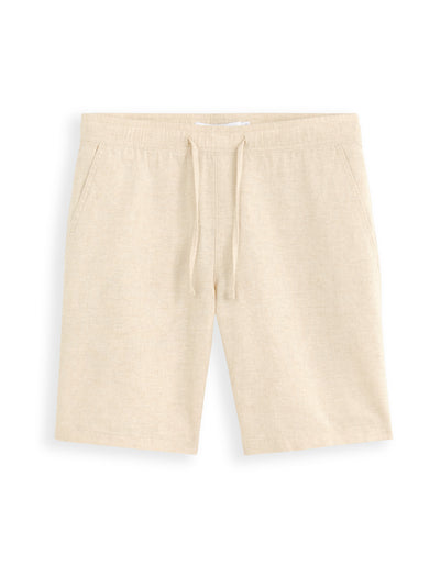 Celio* Cotton Beige Solid Regular Fit Men Shorts