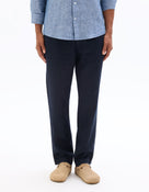 Relaxed Fit 100% 100% Linen Solid Casual Trousers