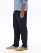 Relaxed Fit 100% 100% Linen Solid Casual Trousers