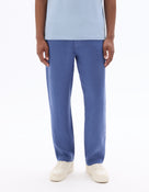 Straight Fit 100% Linen Trousers - Navy Blue