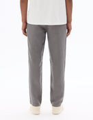 Celio Solid Relaxed Fit Linen Grey Trousers