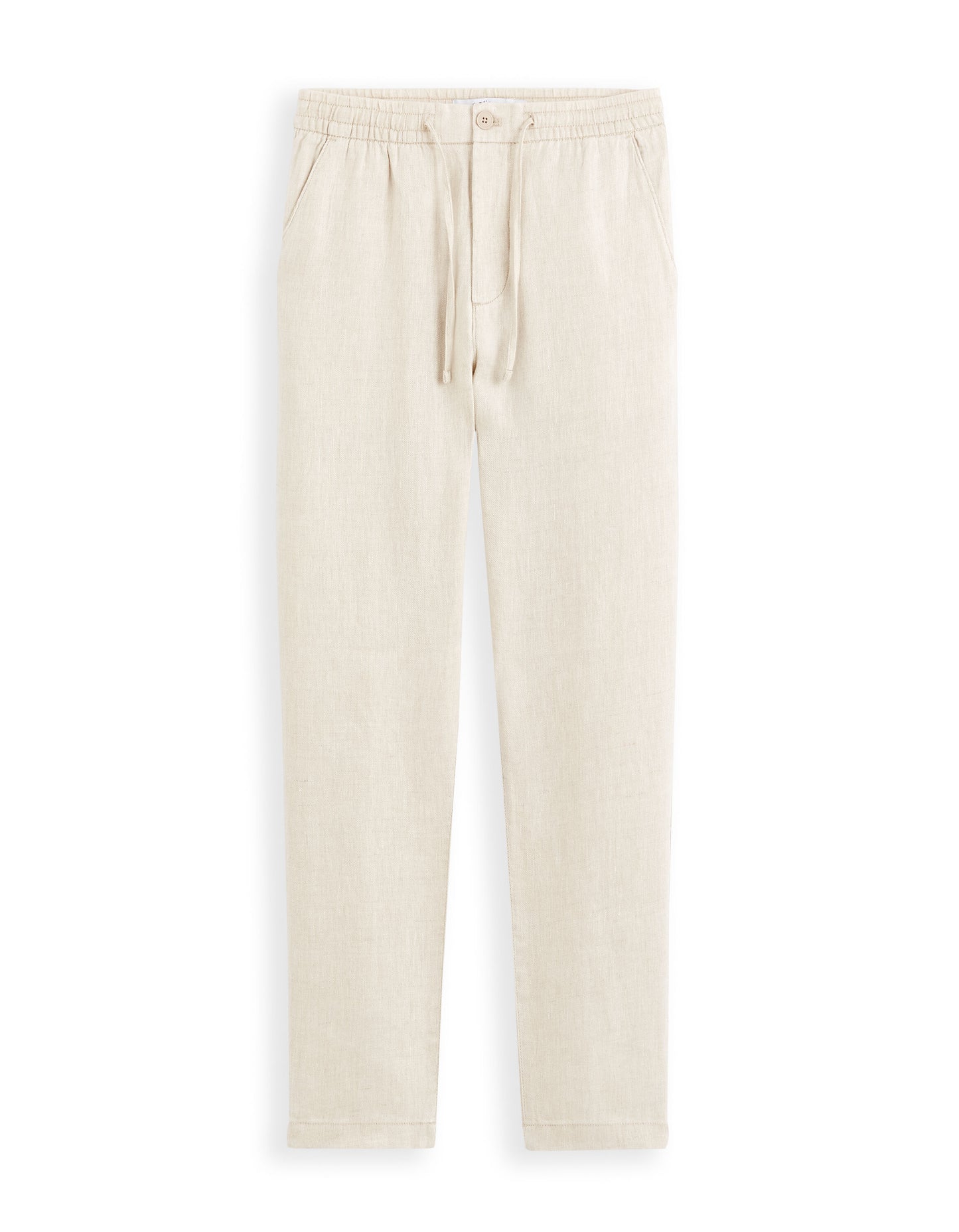 Celio* Linen Regular Fit-100% Linen Trouser-Natural