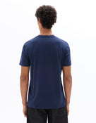 Celio Solid Straight Fit Cotton Navy Tshirts