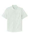 Celio* Men Green Solid Regular Fit Cotton Casual Shirt