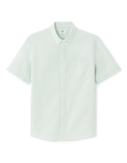 Celio* Men Green Solid Regular Fit Cotton Casual Shirt