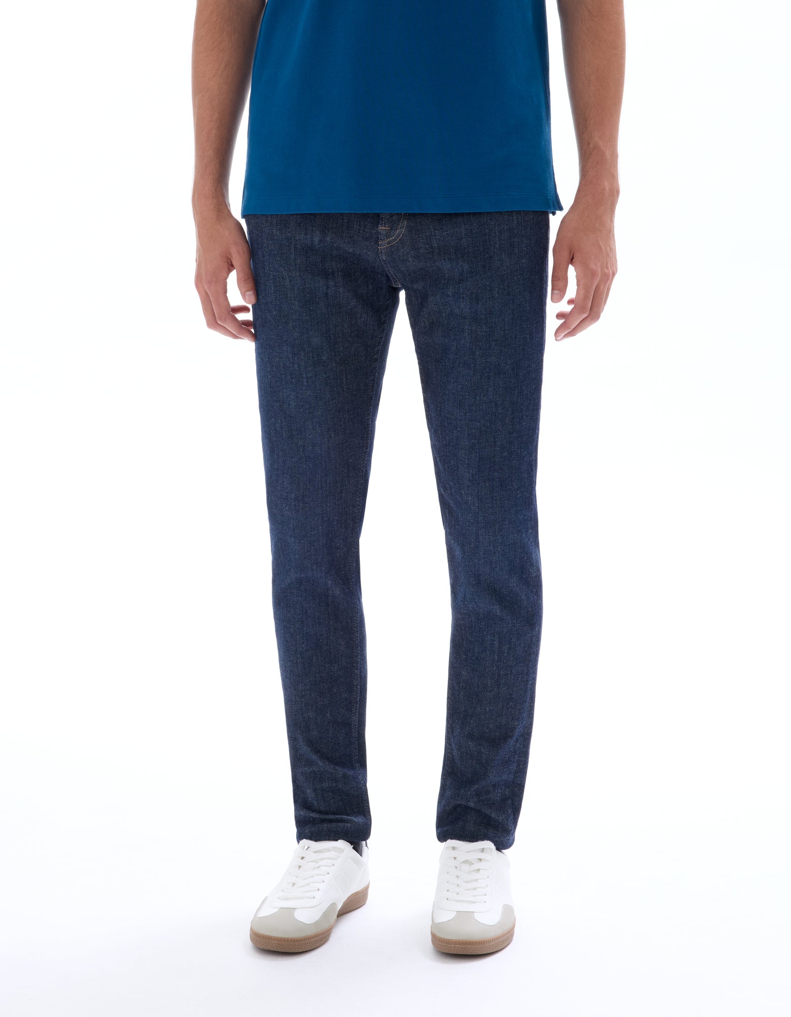 Celio Solid Slim Fit Cotton Blue Jeans