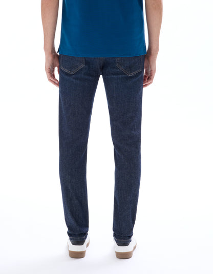 Celio Solid Slim Fit Cotton Blue Jeans