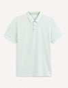 Celio* Solid Regular Fit Cotton Green T-Shirt