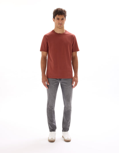 Celio Solid Slim Fit Cotton Grey Jeans