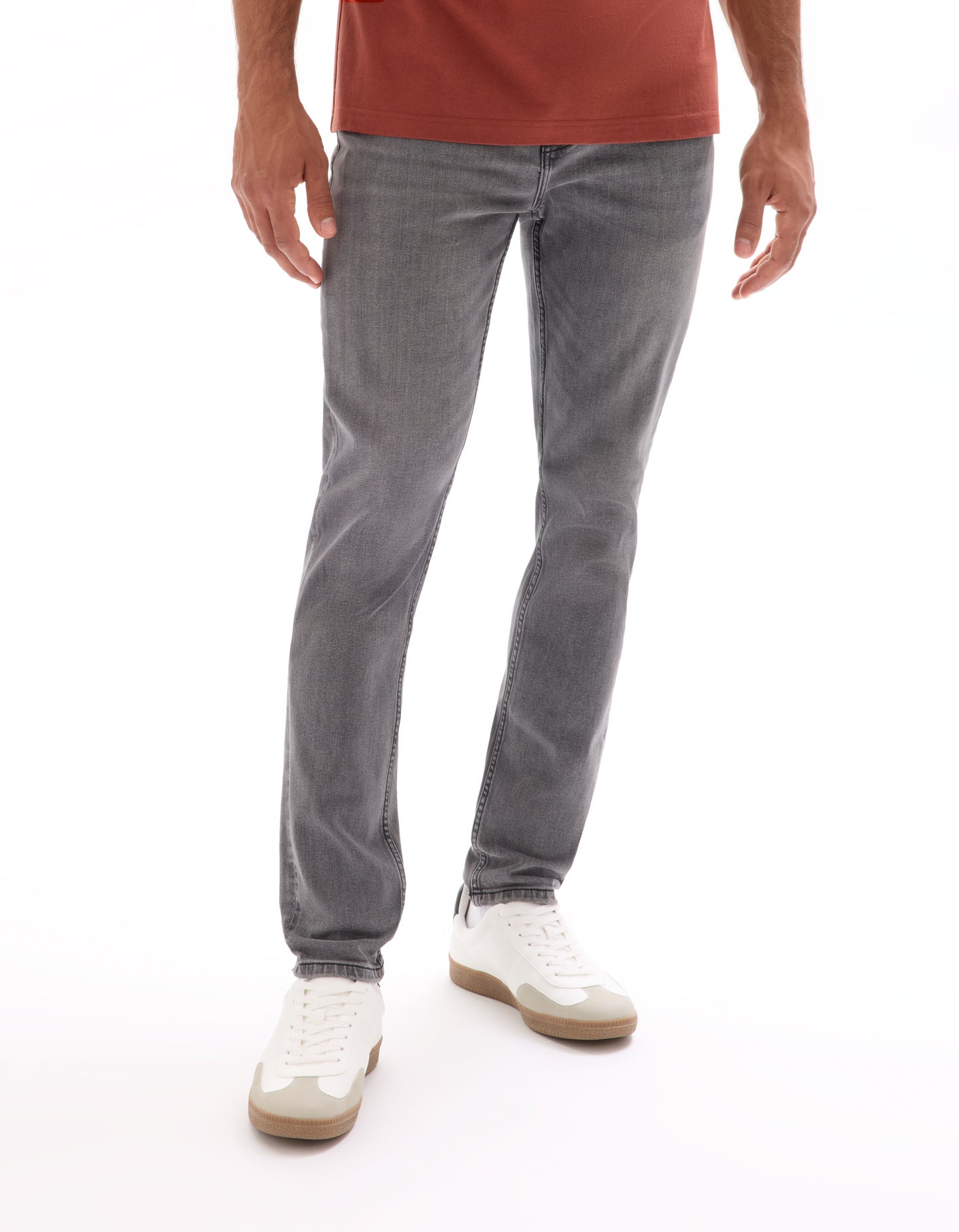 Celio Solid Slim Fit Cotton Grey Jeans