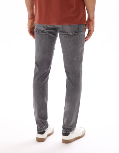 Celio Solid Slim Fit Cotton Grey Jeans