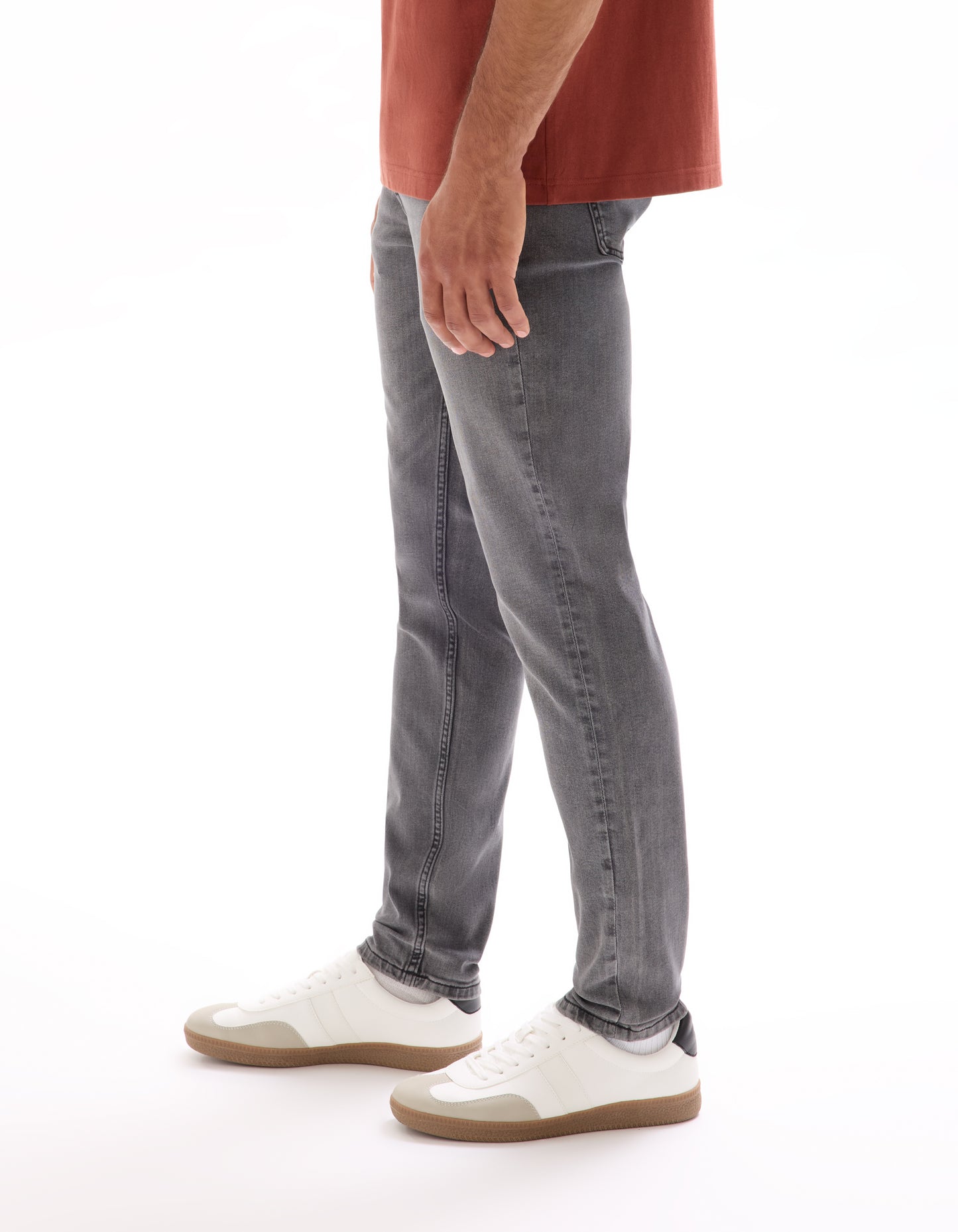Celio Solid Slim Fit Cotton Grey Jeans