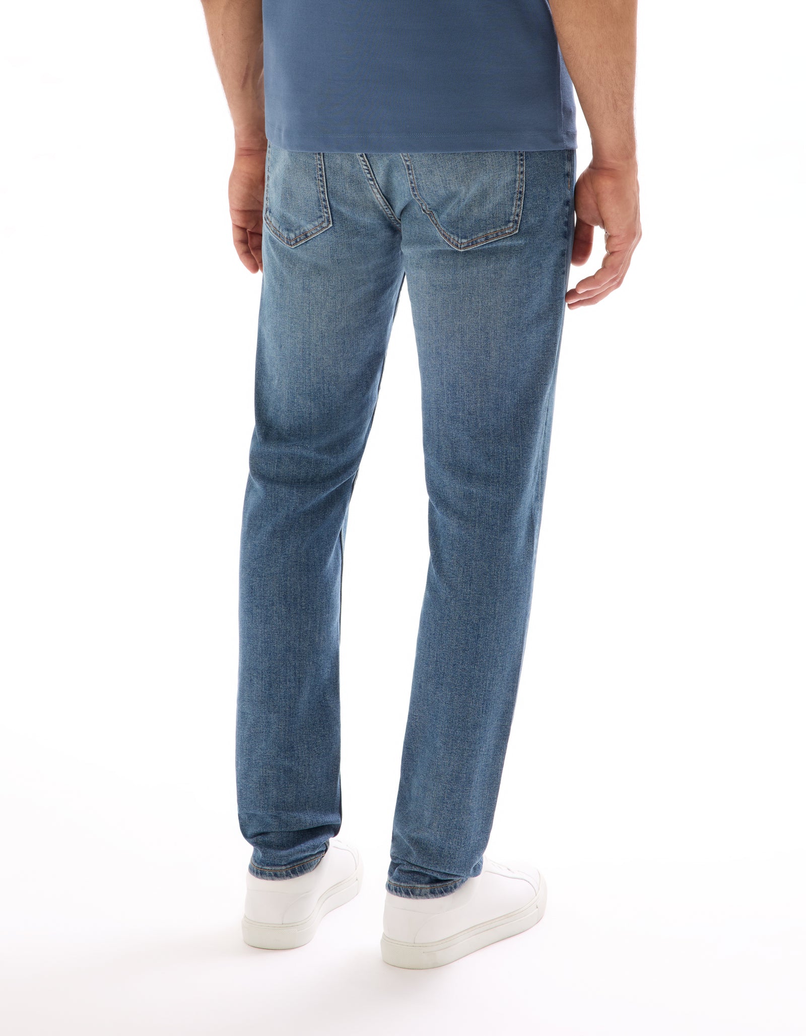 Slim Fit 100% Cotton Jeans - Blue
