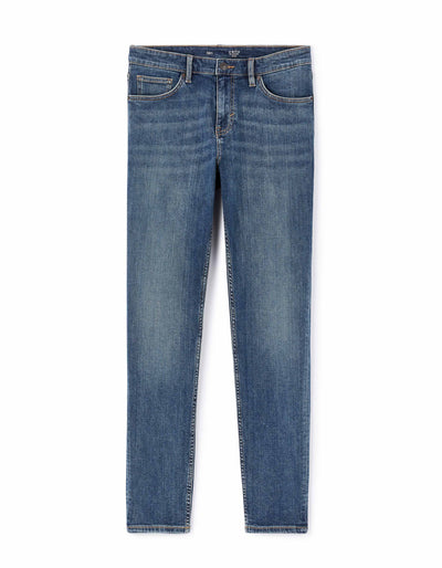 Slim Fit 100% Cotton Jeans - Blue
