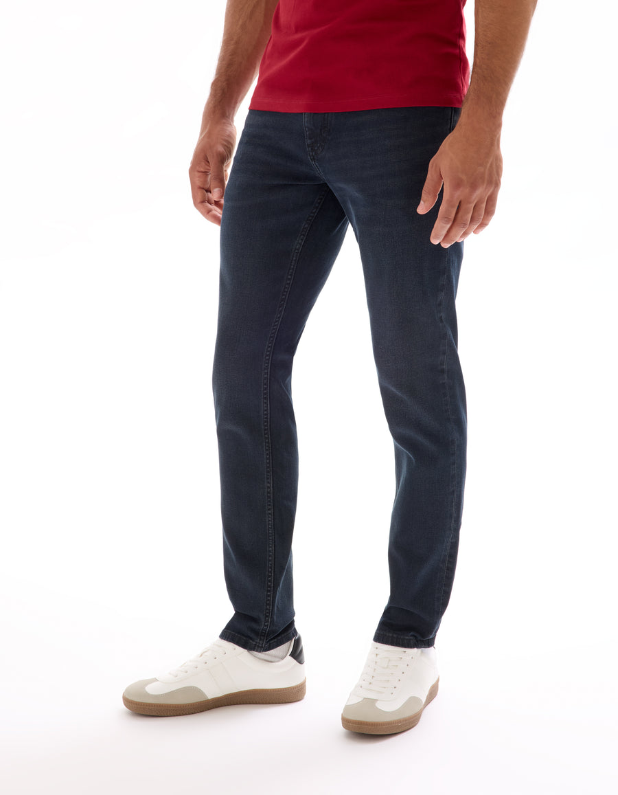 Slim Fit 100% Cotton Solid Jeans